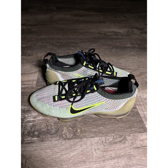 Nike Air VaporMax 2021 Flyknit Next Nature “Volt/Photo Blue/” DX3368-700 Size 11 main image 5